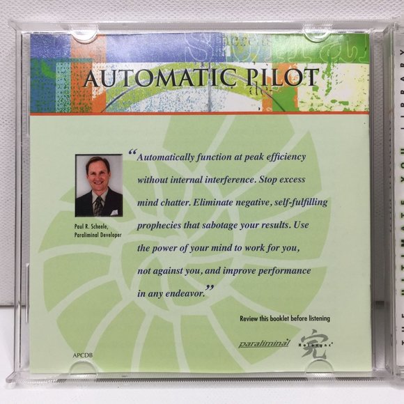 Automatic Pilot Paul R Scheele Paraliminal The Ultimate You Library CD Self Help - Picture 4 of 7